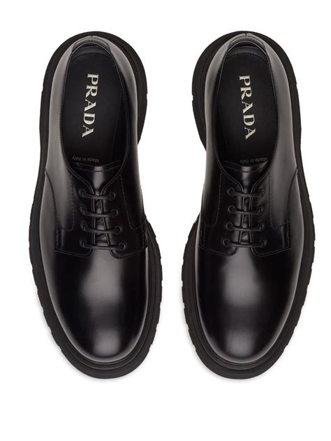 prada derby shoe|prada leather lace up shoes.